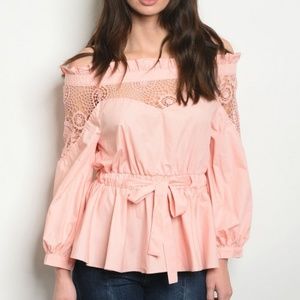 5⭐6 HOURS PRICE DROP💋Peach Long Sleeve Off